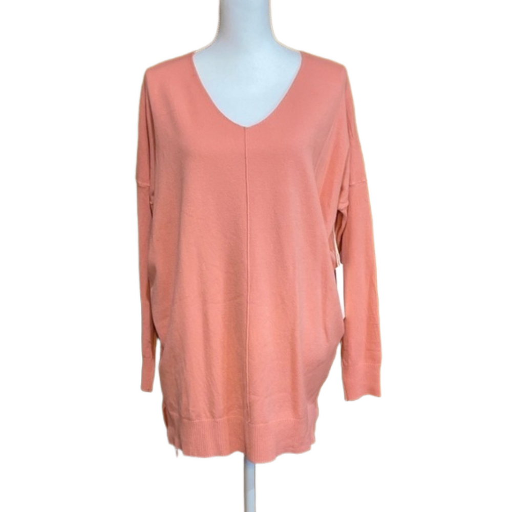 Dreamers Seam Front Hi-Lo Hem Tunic Length Sweater - NWT